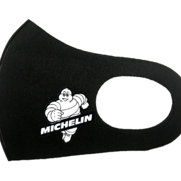 Michelin Logo Face Mask - Washable Reusable MotoGP Fabric Cover Mask - Picture 2 of 3